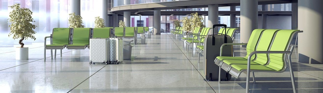 Мебель для залов ожидания на вокзалах и в аэропортах